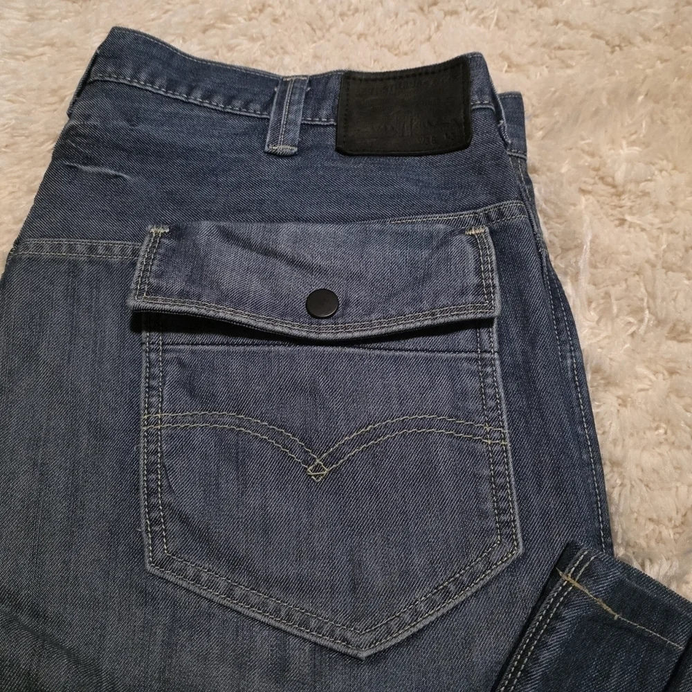 Levi's 569 Loose Straight Fit Medium Wash Men's Blue Jeans 38x34